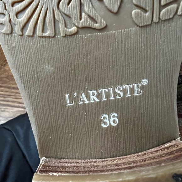 SPRING STEP L’ARTISTE Coralie Booties Leather Southwest Cowgirl Art to Wear 36 - Picture 11 of 15